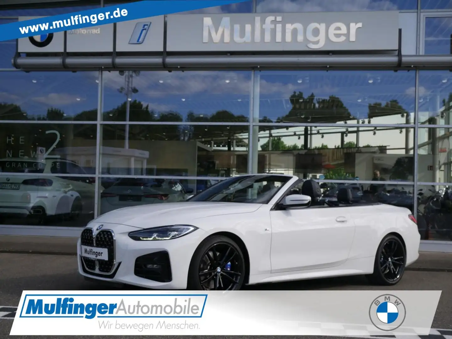 BMW 420 i Cabrio M Sport Leder LiveProf.HiFi AHK 19" Weiß - 1