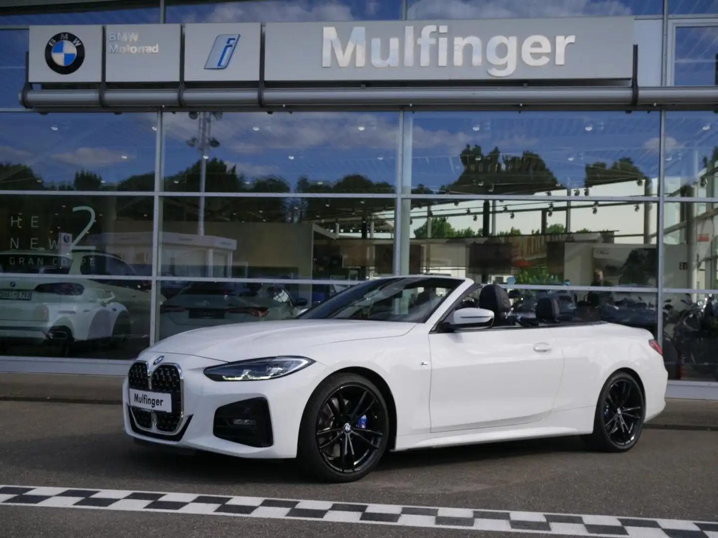 BMW 420 i Cabrio M Sport Leder LiveProf.HiFi AHK 19" Weiß - 2
