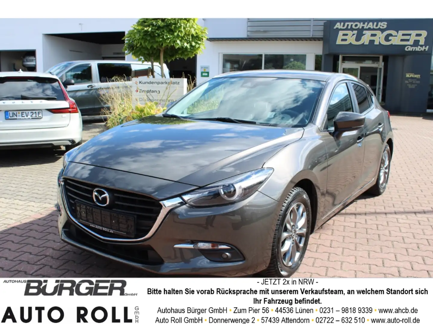 Mazda 3 Exclusive-Line 2.0 HUD LED Lenkradhzg. Keyless 8-F Grau - 1