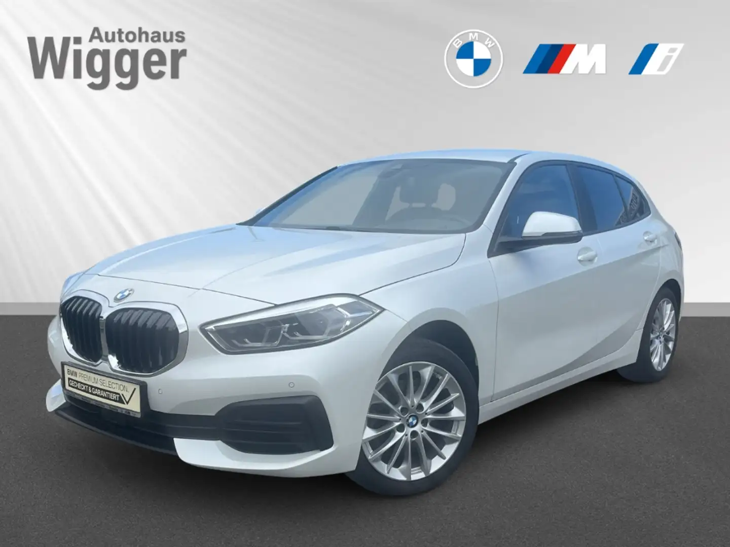 BMW 118 i Aut. Advantage/AHK/Navigation/HarmanKardon Weiß - 1