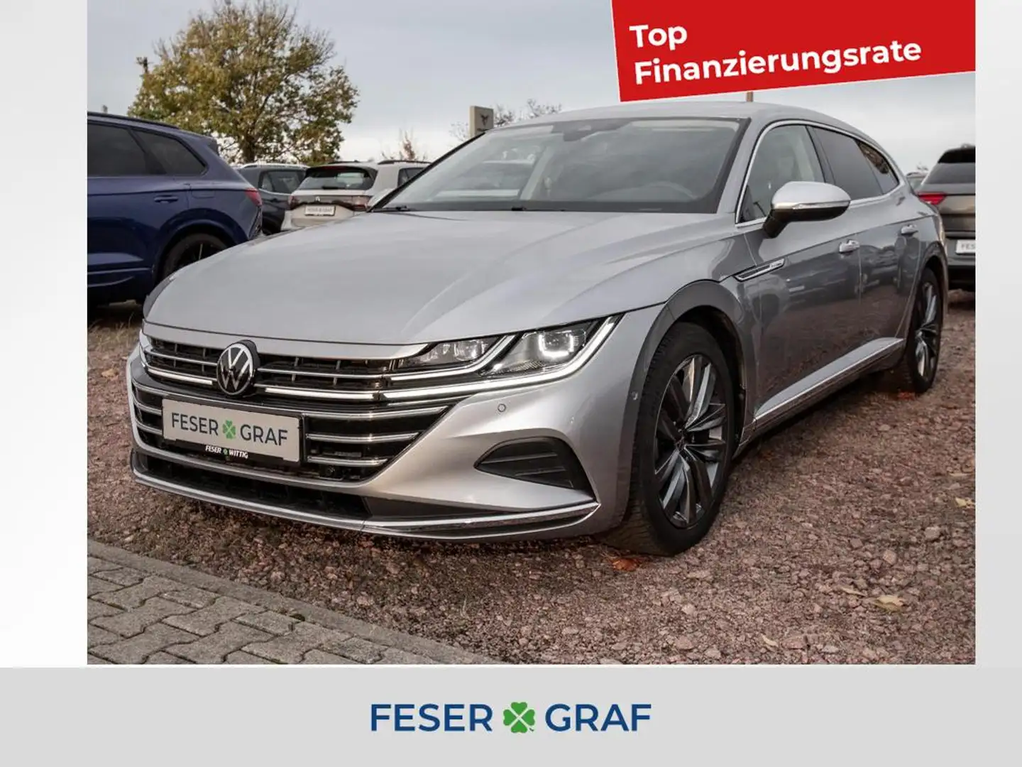 Volkswagen Arteon Shootingbrake 2.0 TSI Elegance DSG ACC/LED/AHK/Nav Silber - 1