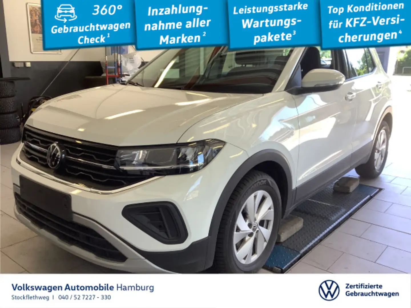 Volkswagen T-Cross 1.0 TSI Life Nav Kamera IQ.Drive CarPlay Blanc - 1