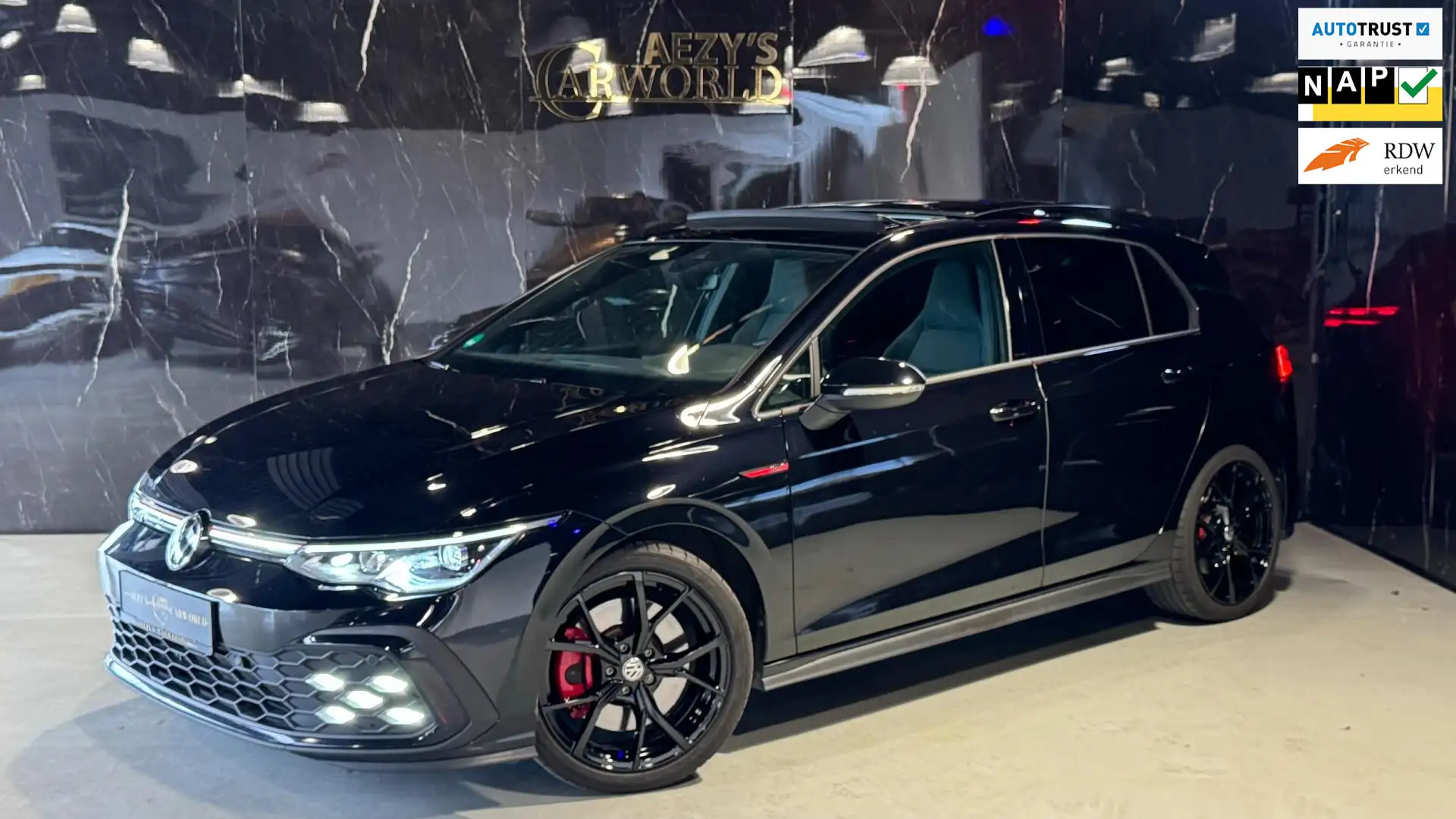 Volkswagen Golf GTI 2.0 TSI |PANO|IQ|ACC|SFEER Zwart - 1