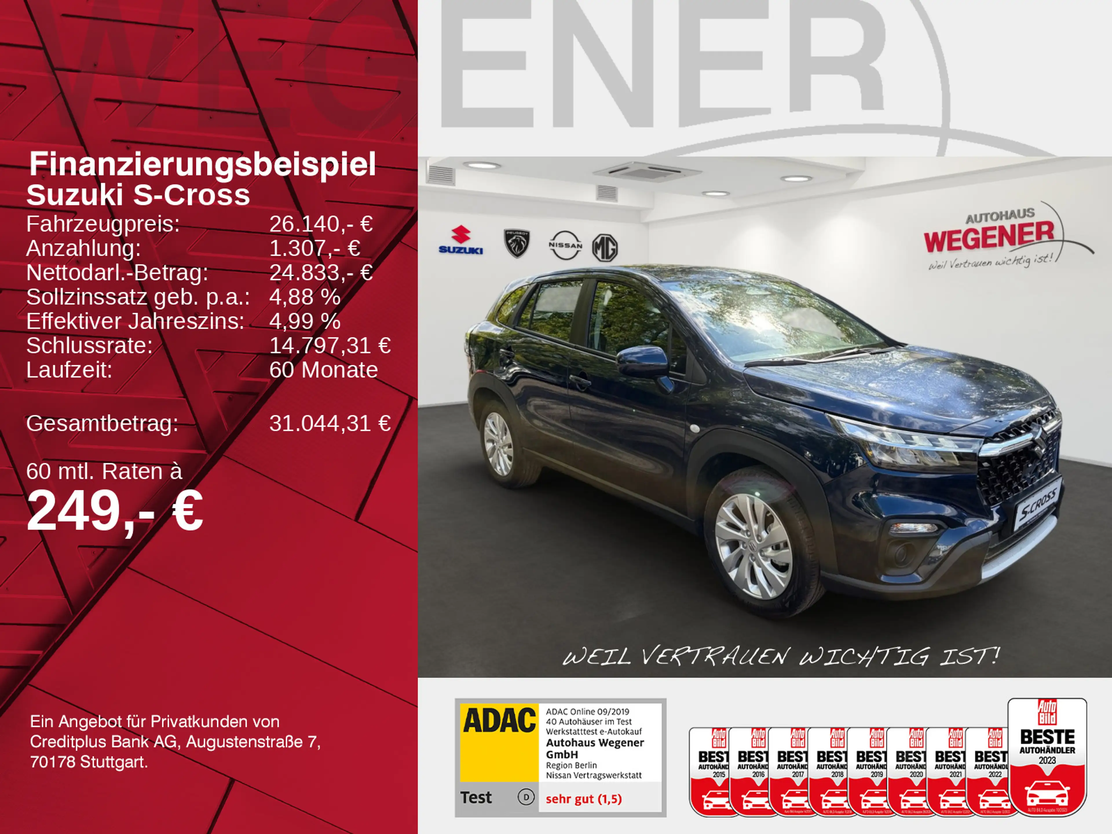 Suzuki S-Cross S-CROSS 1,4 MT EDITION HYBRID Kamera Navi SHZ — photo 2