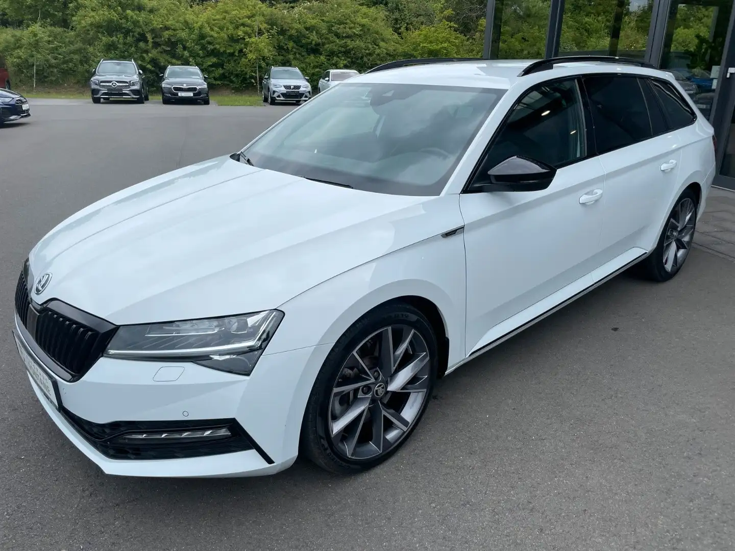 Skoda Superb Combi 2,0TSi Sportline 4x4 19"Columbus Blanc - 1