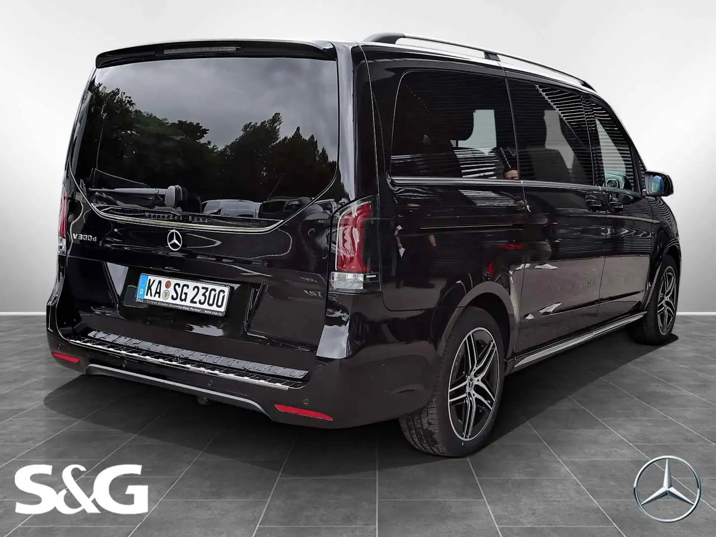 Mercedes-Benz V 300 d AVANTGARDE lang AMG Standhz+AHK+Distroni Negru - 2