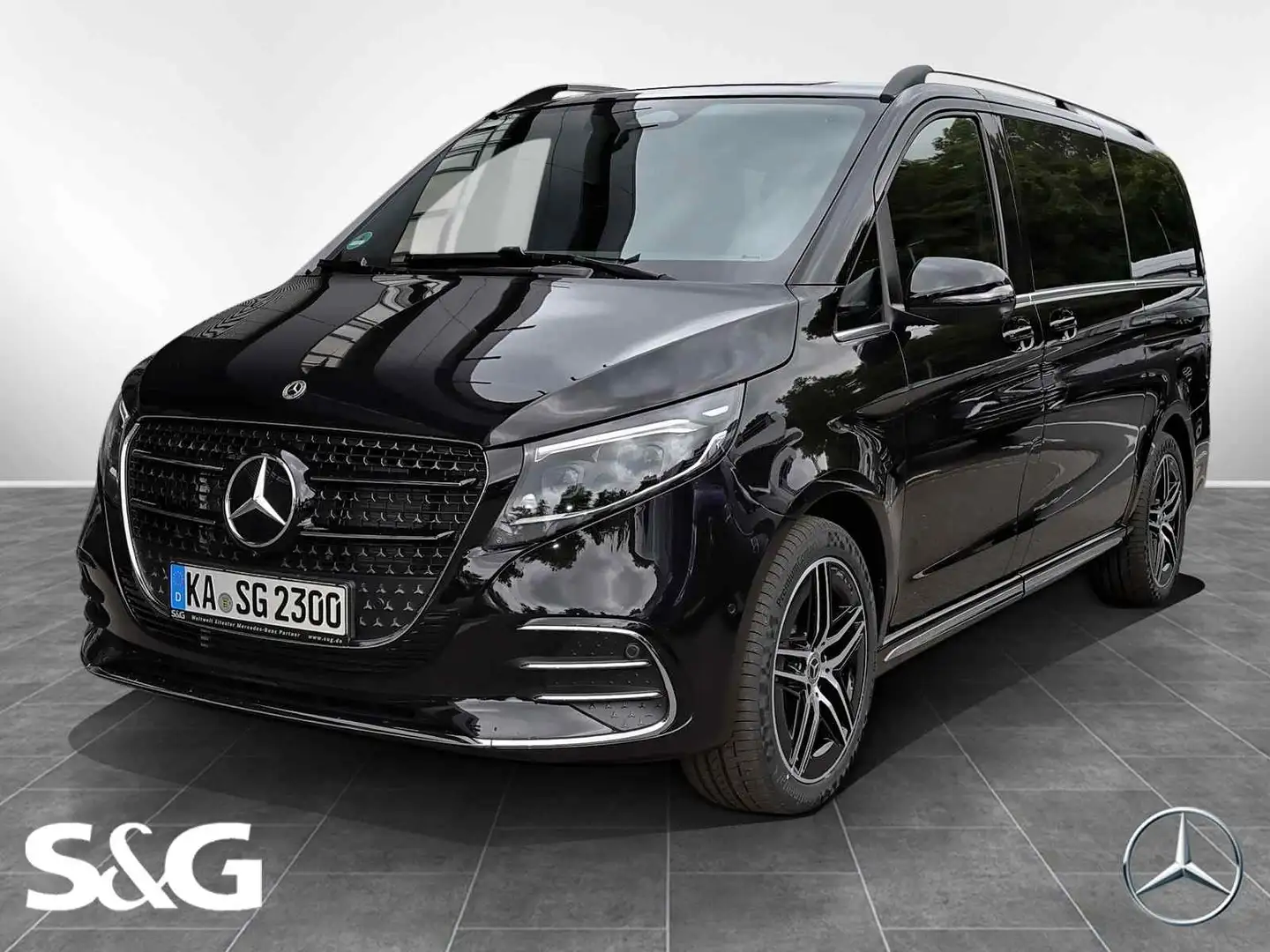 Mercedes-Benz V 300 d AVANTGARDE lang AMG Standhz+AHK+Distroni Negru - 1
