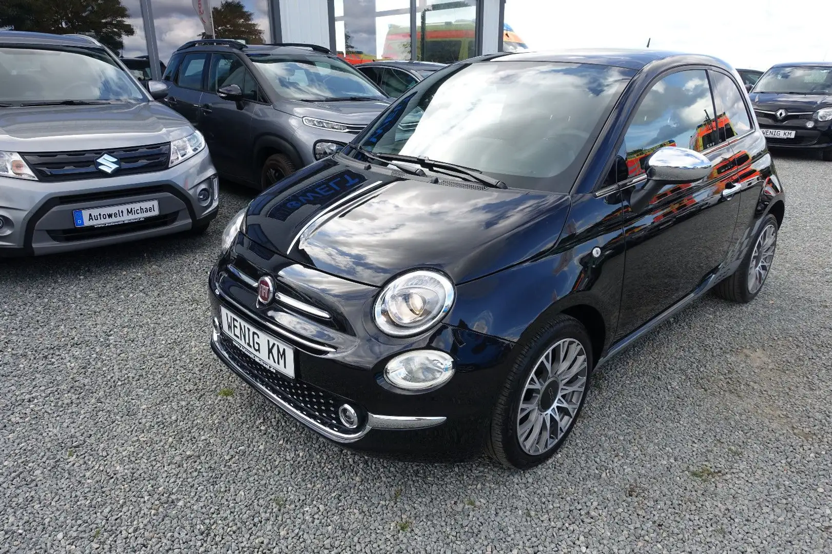 Fiat 500 1.2 Aut. KLIMAAUT APP DAB LEDER TÜV NEU 16' Schwarz - 2