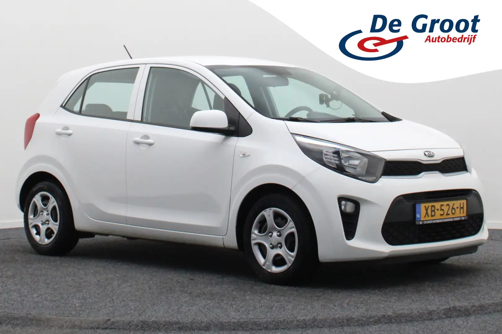 Kia Picanto 1.0 CVVT EconomyPlusLine Airco, Navigatie, Elektri Wit - 1