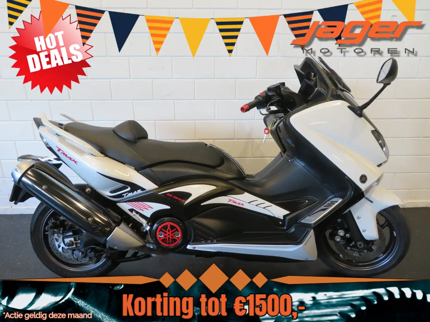 Yamaha TMAX 530 ABS WHITE-MAX TOPPER!! Wit - 1
