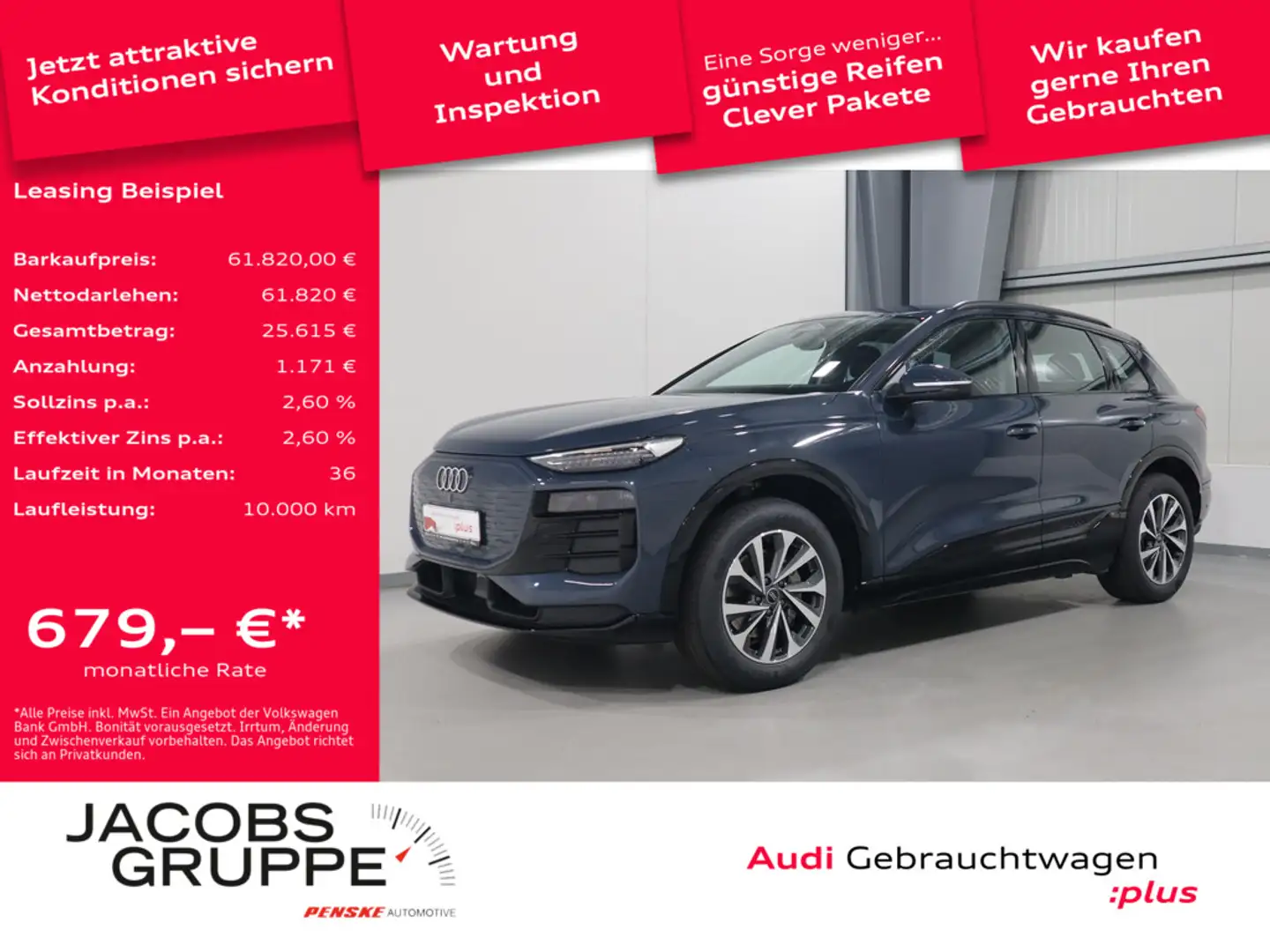 Audi Q6 e-tron quattro VC*LED*TopView * Azul - 1
