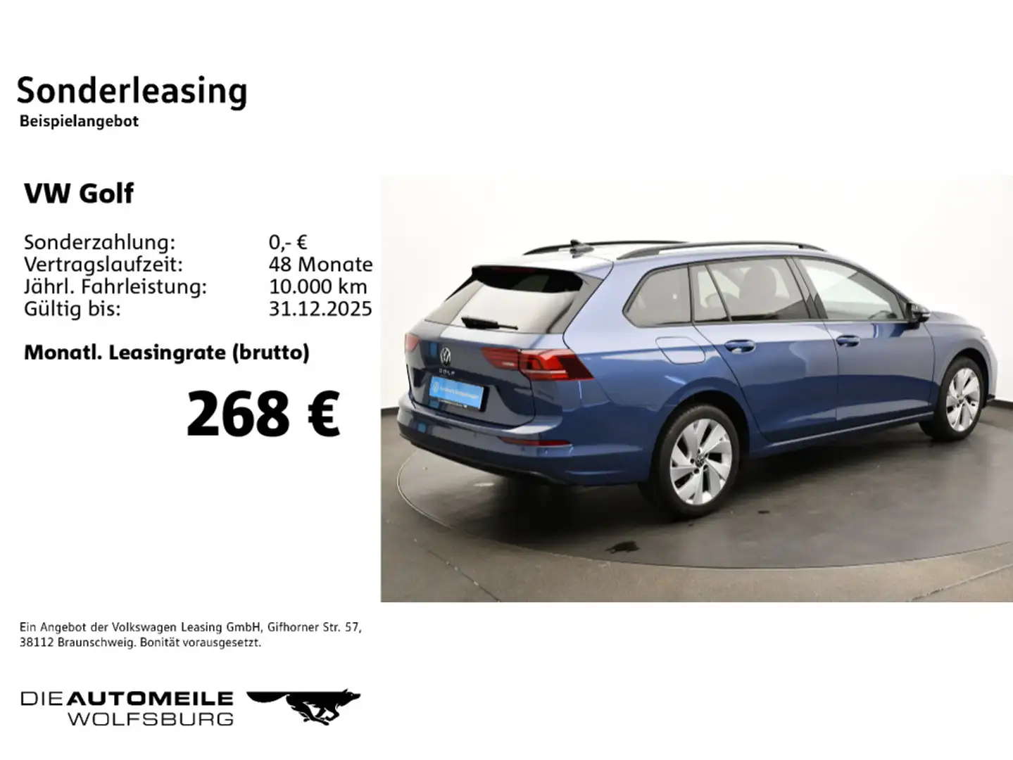 Volkswagen Golf Variant Golf 8 VIII Variant 1.5 TSI Life PA LED+/ACC Blau - 2