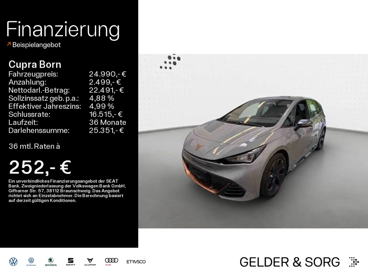 CUPRA Born Navigation*LED*Rückfahrkamera Grau - 1