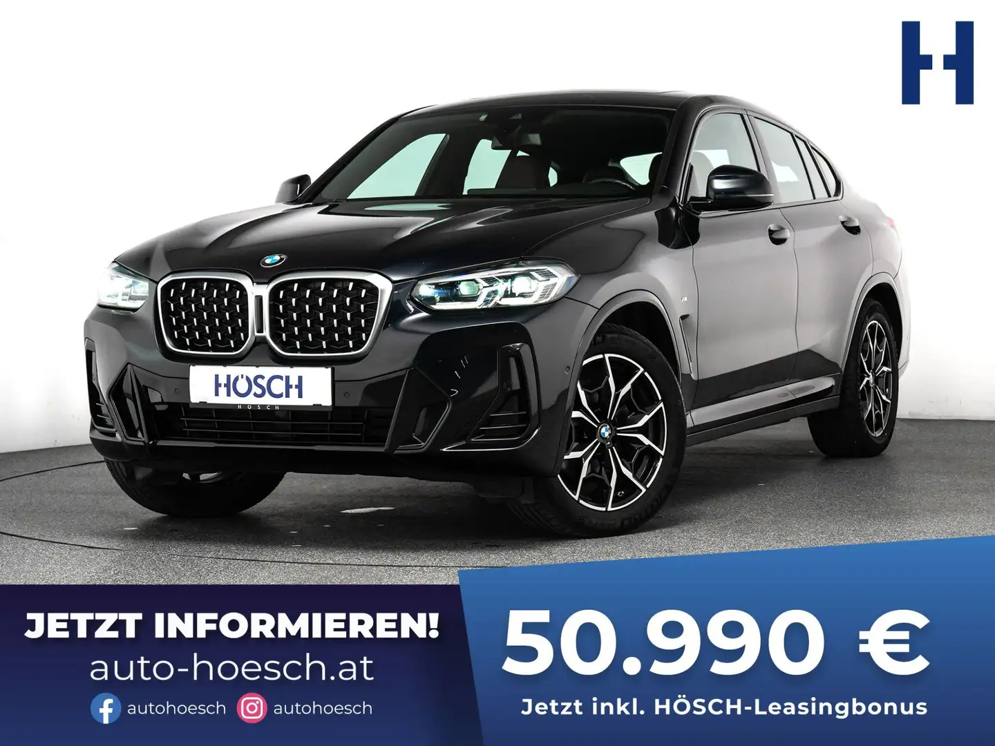 BMW X4 xDrive20d M Sport PANO LEDER adapt. LED LIVE PROF Schwarz - 1