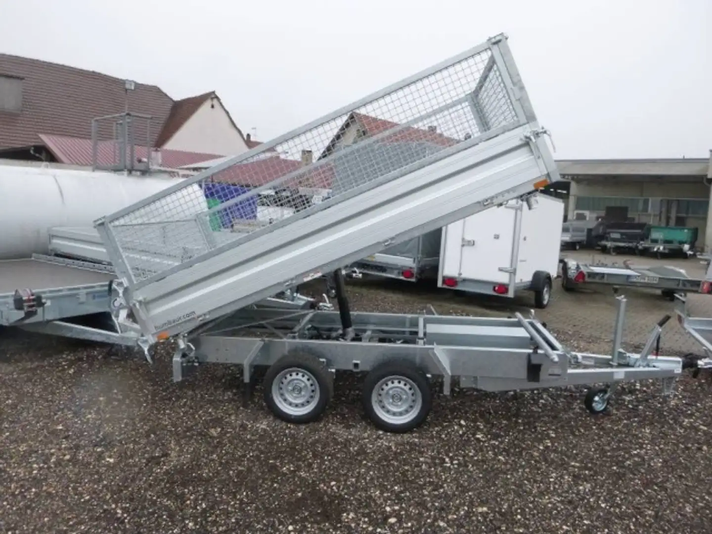 Humbaur 3-Seitenkipper HTK 3000.31 Alu, mit Laubgitteraufs - 2