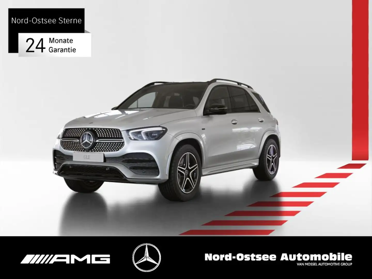 Mercedes-Benz GLE 350 de AMG 4M NIGHT 360° NAVI AHK PANO BUR Blanc - 1
