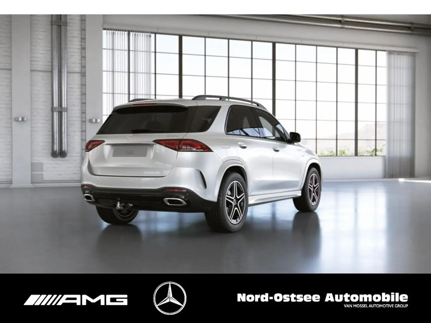 Mercedes-Benz GLE 350 de AMG 4M NIGHT 360° NAVI AHK PANO BUR Blanc - 2