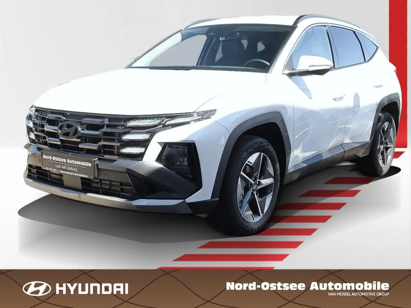 Hyundai TUCSON HEV TREND el. Heckkl. CarPlay Navi Kamera Blanc - 1