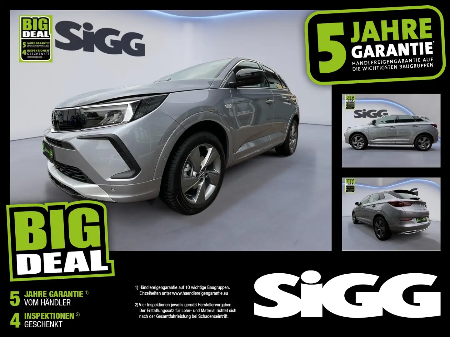 Opel Grandland 1.2 Turbo Enjoy Jahreswagen-Wenig KM Серый - 1