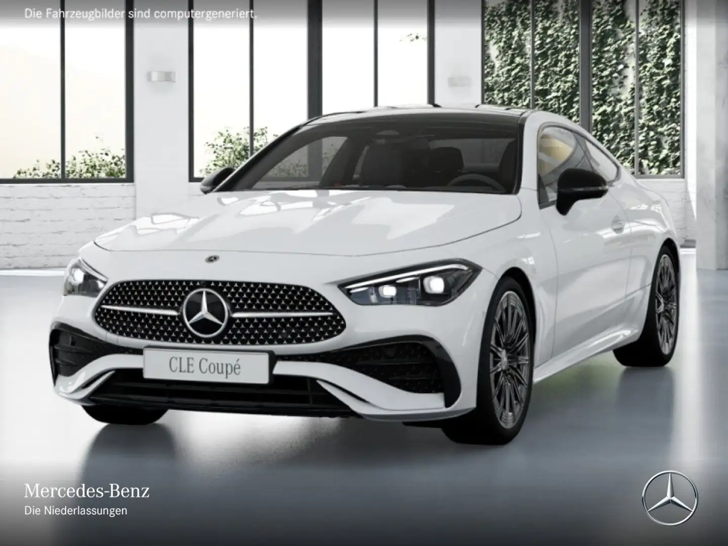 Mercedes-Benz CLE 220 d AMG+NIGHT+PANO+360+AHK+TOTW+KEYLESS+9G Weiß - 2