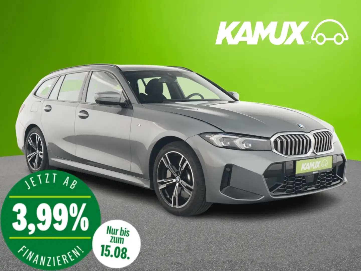 BMW 330 i xD Touring Steptronic M Sport+LED+NAVI Gris - 1