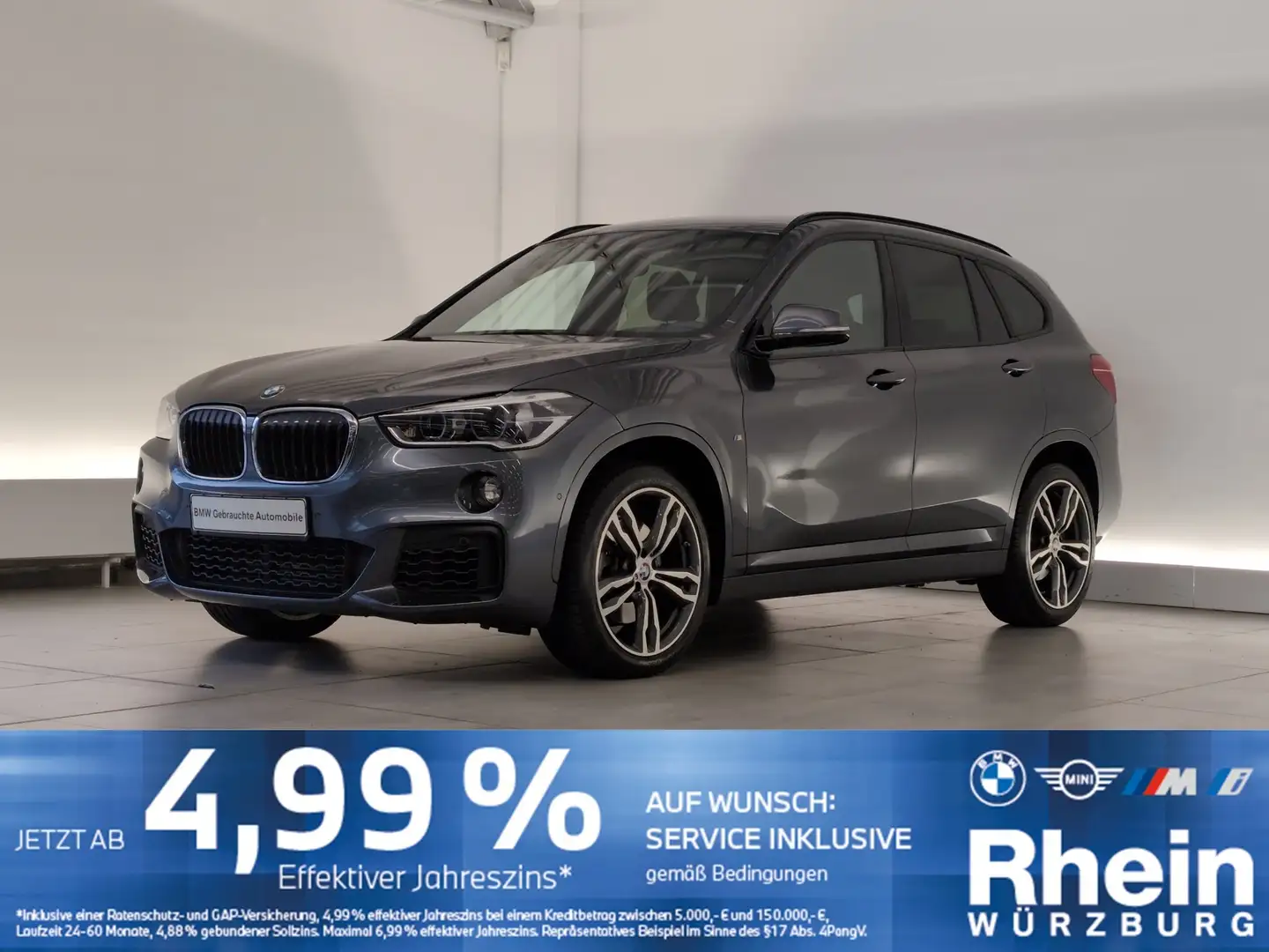 BMW X1 sDrive 20i M Sportpaket HUD/AHK/HiFi HUD/AHK/HiFi Grau - 1