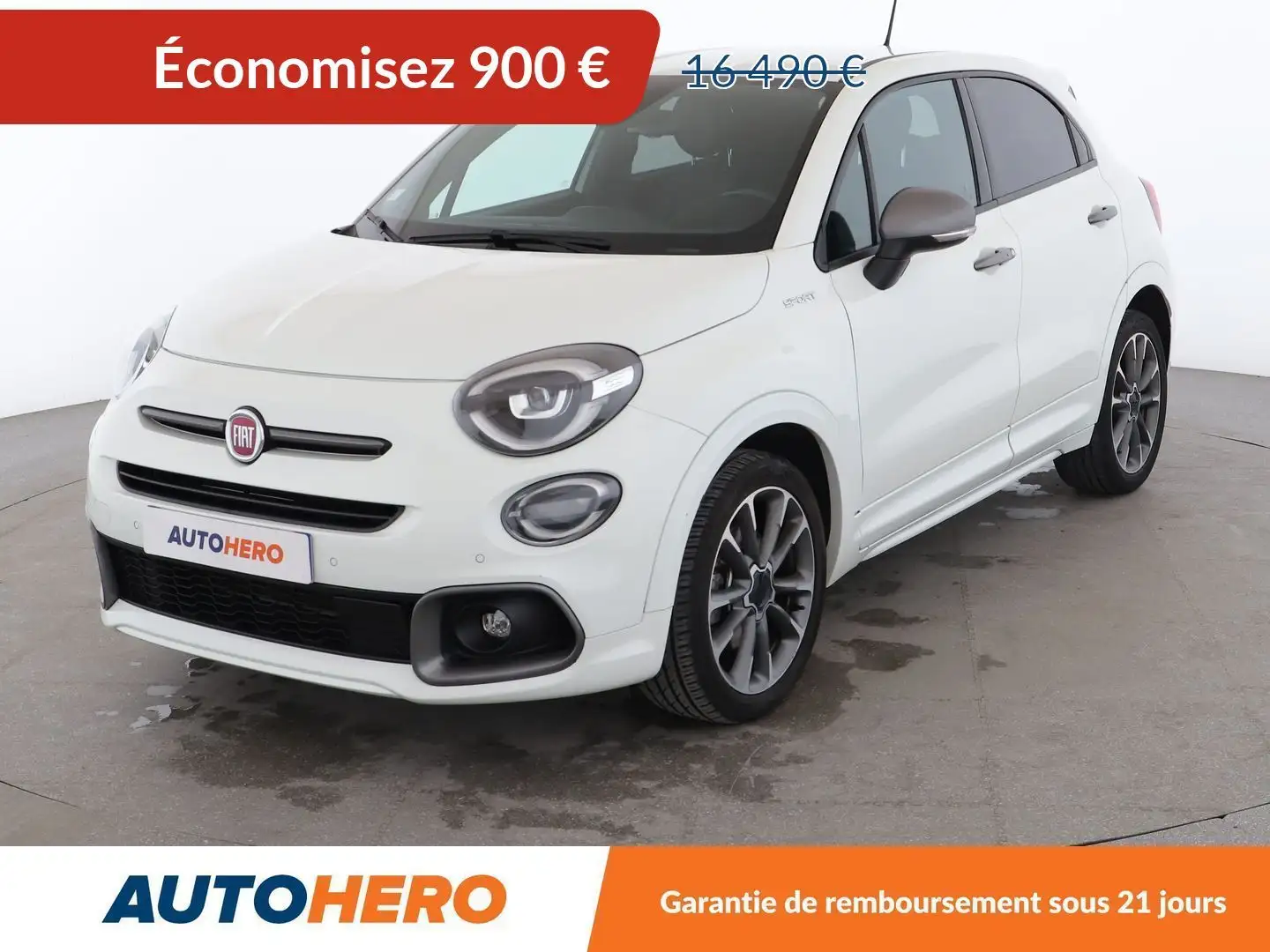 Fiat 500X 1.3 FireFly T T4 Sport DCT Blanc - 1
