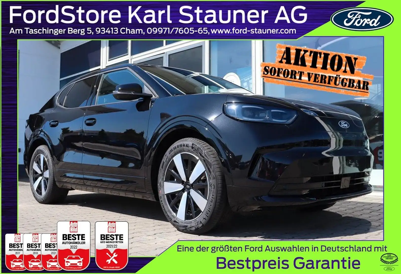 Ford Capri 77kWh Heck WÄRMEPUMPE 360° 0,99 % FIN* Negru - 1