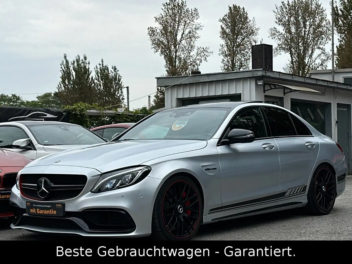 Mercedes-Benz C 63 AMG S Edition 1  * VOLL AUSTATTUNG * 69TKM Srebrny - 2