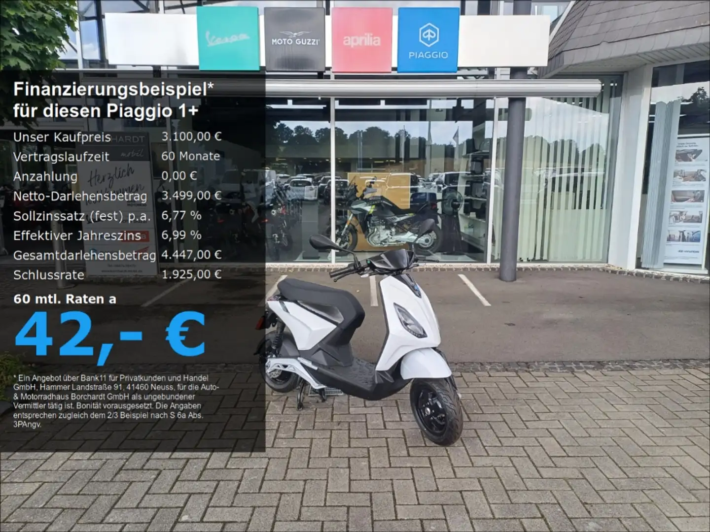 Piaggio Elektro Weiß - 1