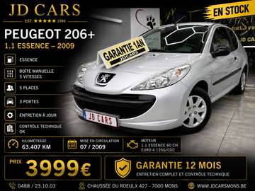 206+ 1.1 ESSENCE 63.000KM‼️GARANTIE 1 AN CTOK‼️
