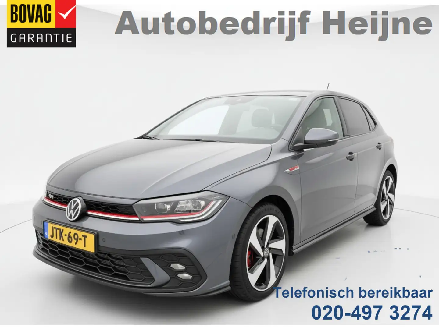 Volkswagen Polo GTI 2.0 TSI 210PK GTI-SPORT LED VIRTUAL/LED/CARPLAY FA Gris - 1