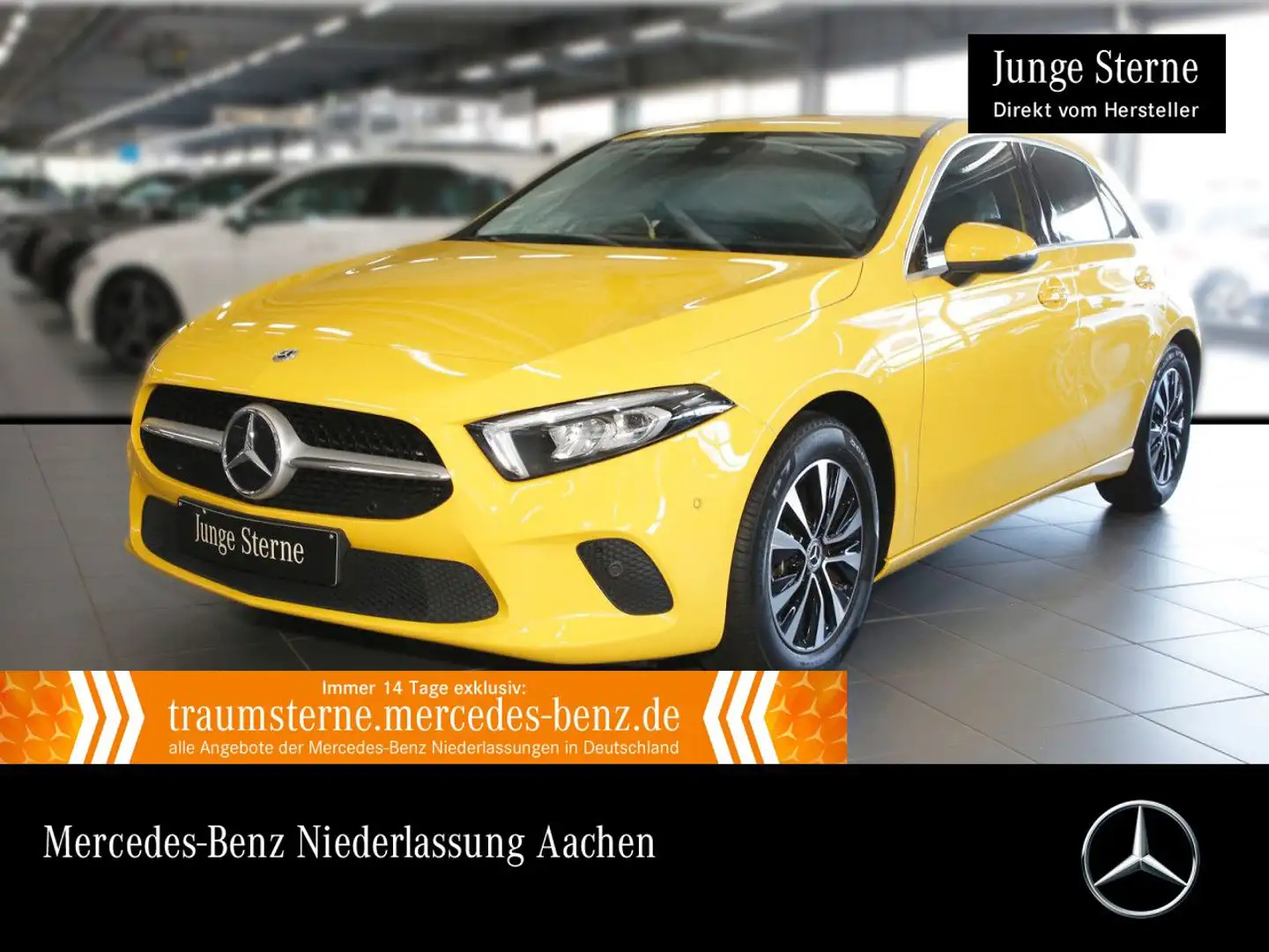 Mercedes-Benz A 200 PROGRESSIVE+LED+STHZG+KAMERA+TOTW Żółty - 1