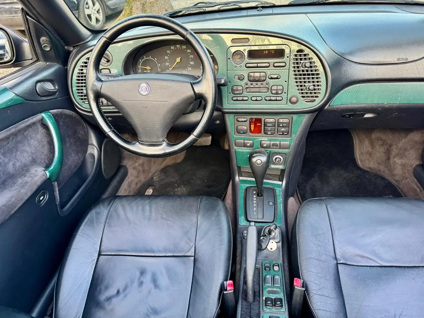 Saab 900 II 2.0 Cabrio Turbo I.Hand Leder Elekt-Verdk Klima Grün - 2