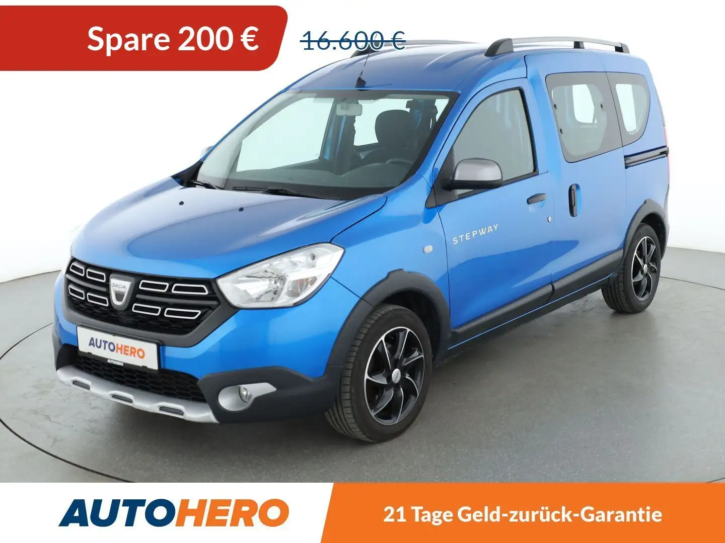 Dacia Dokker 1.5 Blue dCi Stepway Plus *NAVI*TEMPO*CAM*PDC* Blau - 1