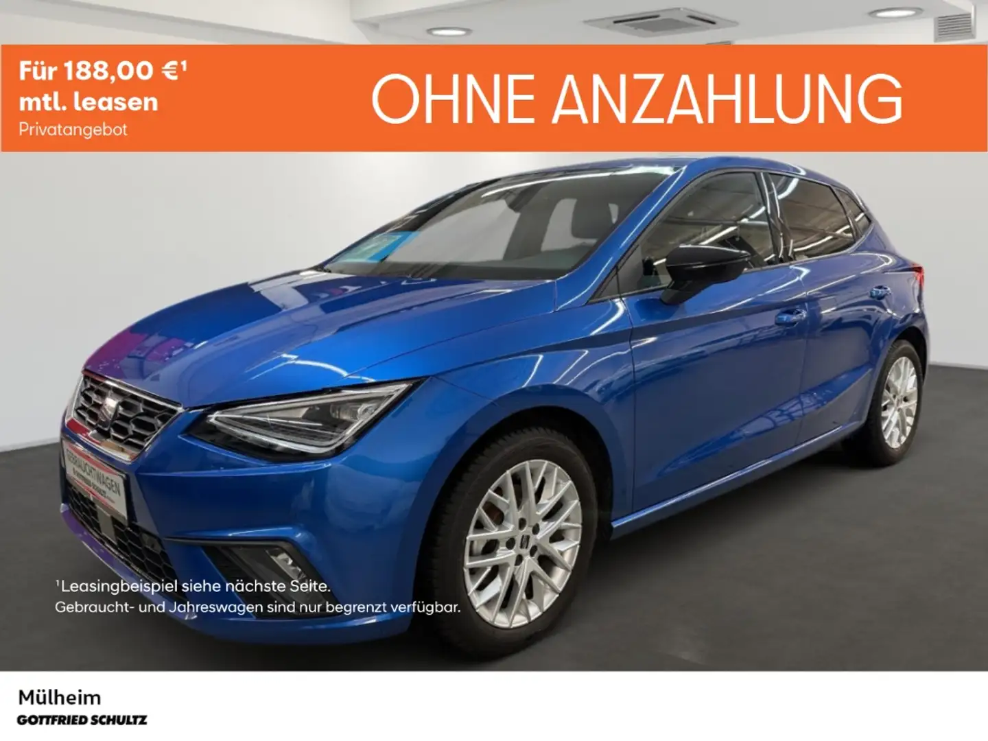 SEAT Ibiza 1.0 TSI DSG LED NAV KAMERA SHZ FR ALLSEASON Blau - 1