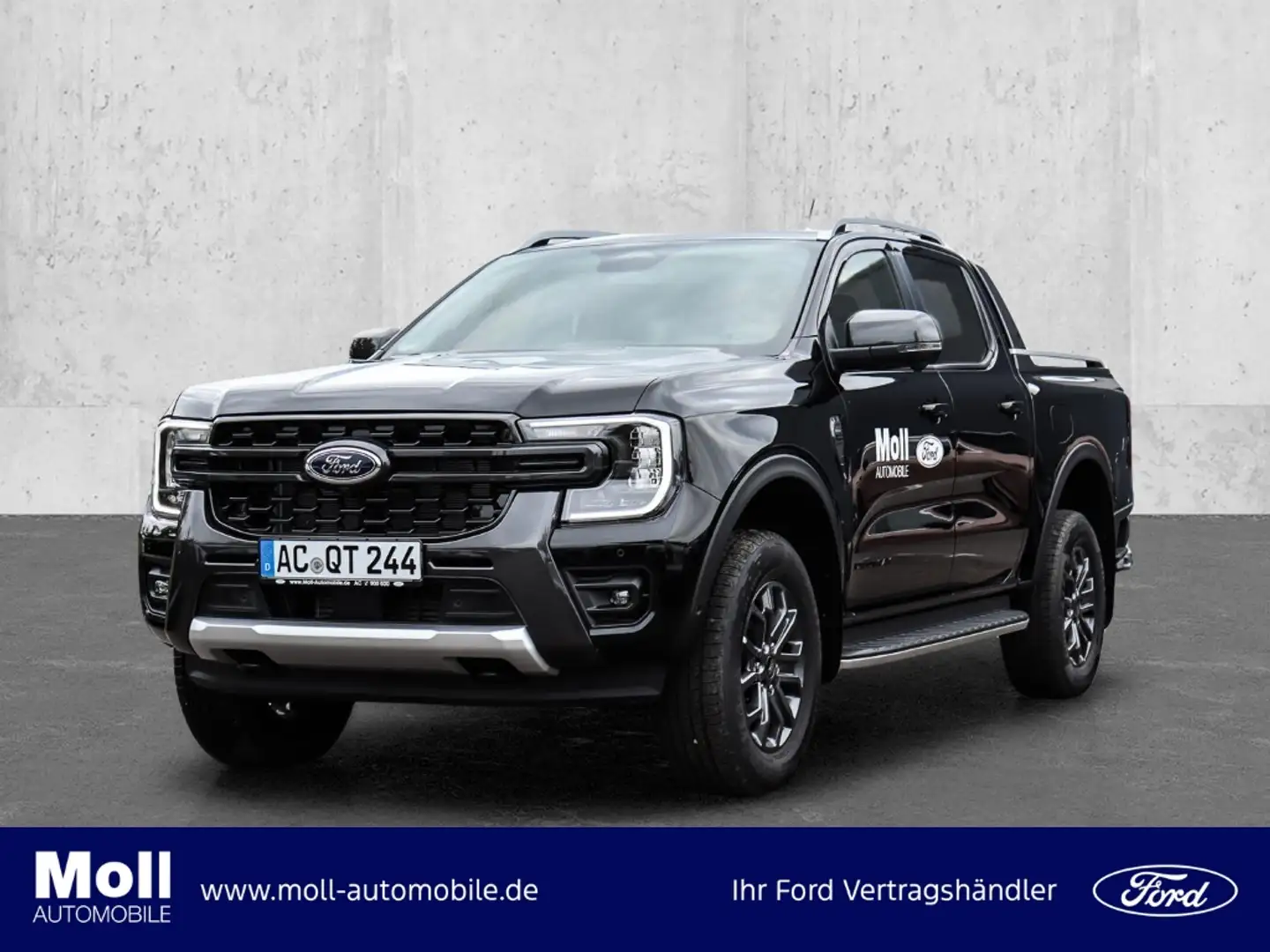 Ford Ranger Wildtrak Doka 205PS Auto. el. Rollo Techno. 71 Schwarz - 1