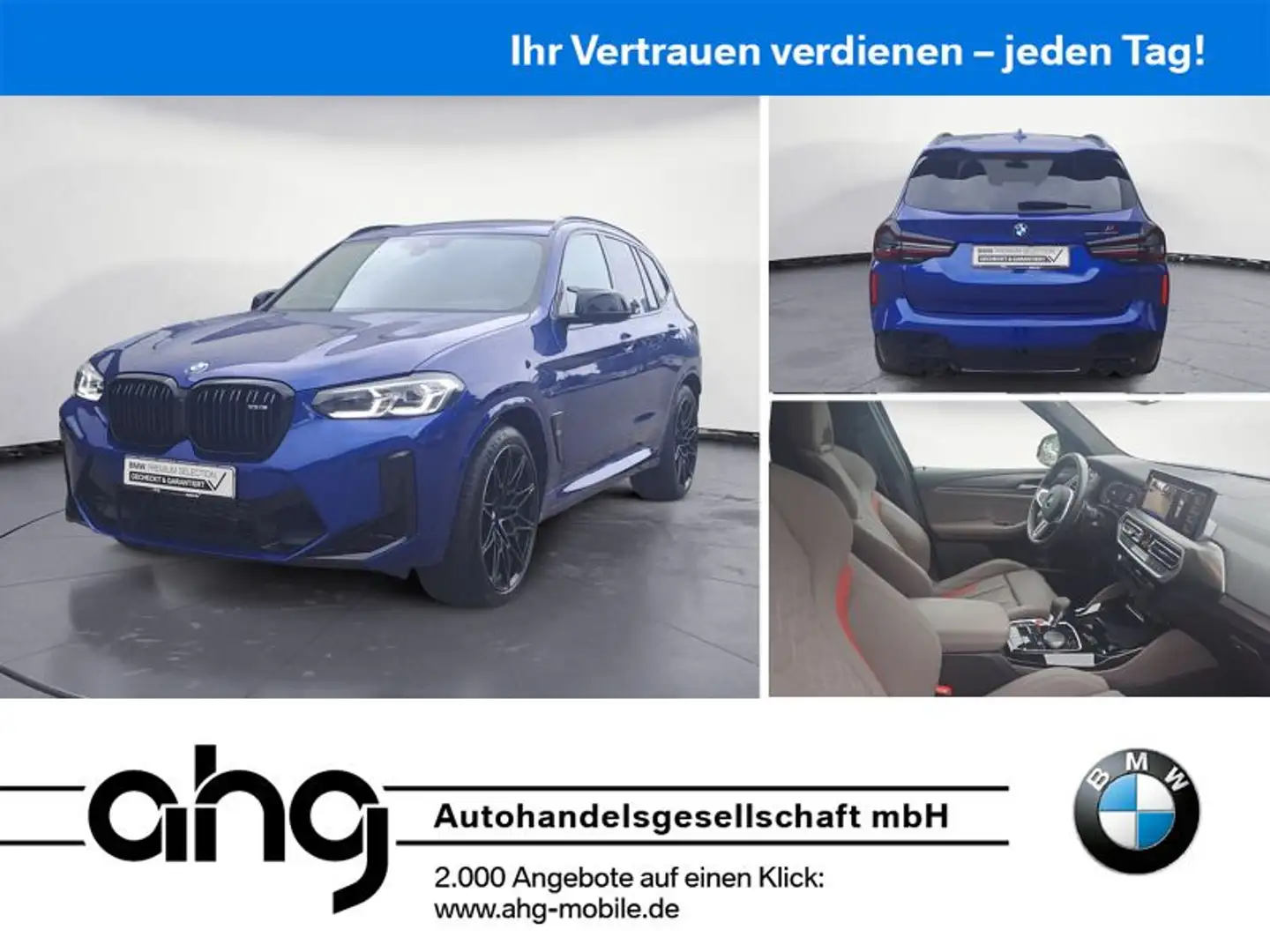 BMW X3 M COMPETITION AHK Competition Paket Panorama Albastru - 1
