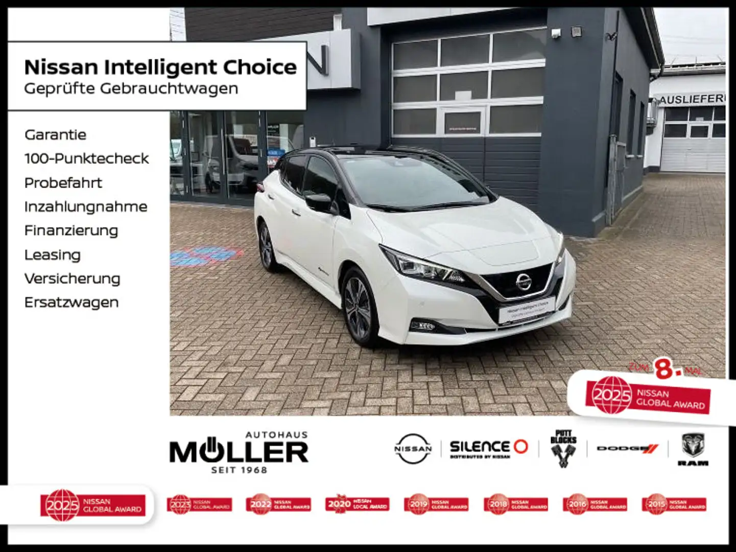 Nissan Leaf 40kWh Tekna BOSE Leder LED Navi AVM-Kamera Schwarz - 1