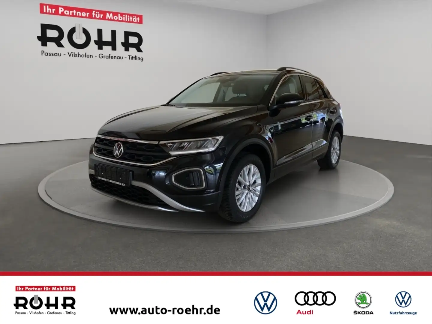 Volkswagen T-Roc Life (SHZ.Klima.Navi.LED.DAB) 1.0 TSI BMT Negro - 1