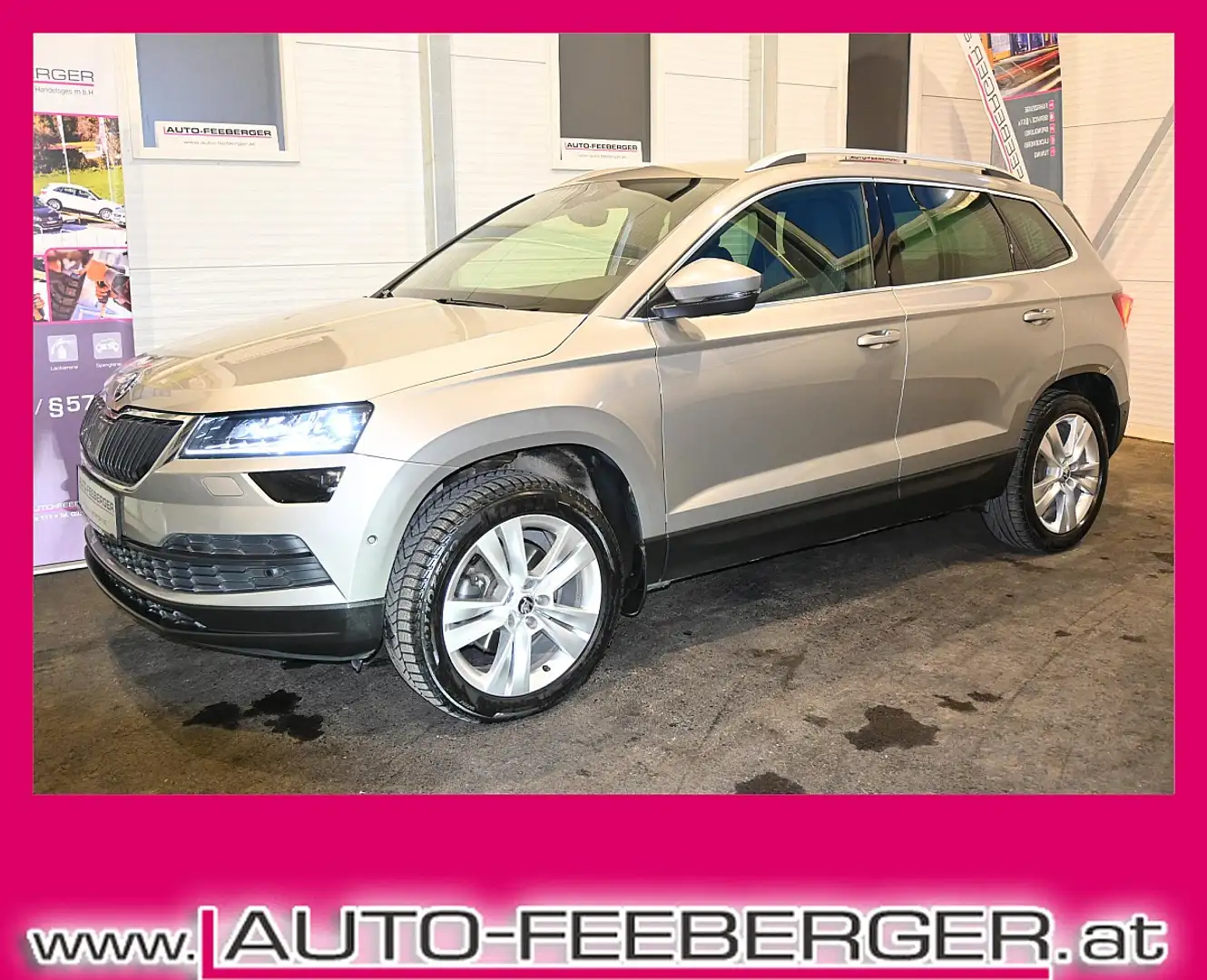 Skoda Karoq 2,0 TDI SCR 4x4 Style DSG Aut.; ACC, KESSY, Rüc... Beige - 1