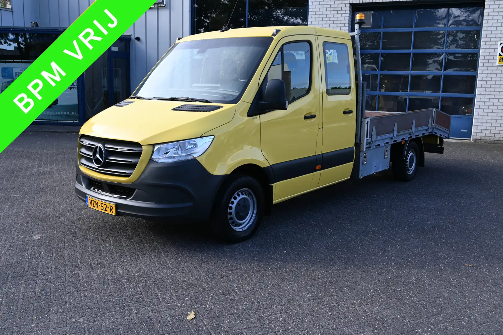 Mercedes-Benz Sprinter 316 CDI L3 Dubbele cabine Open laadbak 3500 kg Tre Geel - 1
