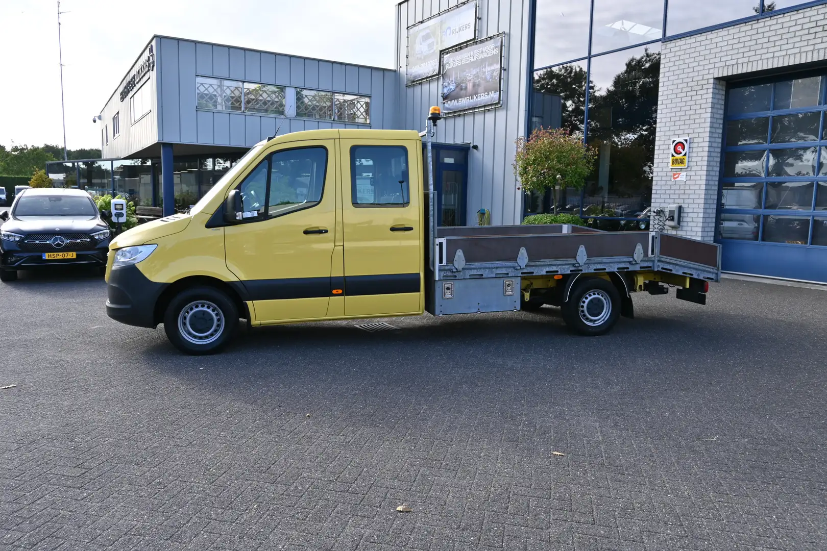 Mercedes-Benz Sprinter 316 CDI Dubbele cabine open laadbak 3500kg trekhaa Jaune - 2