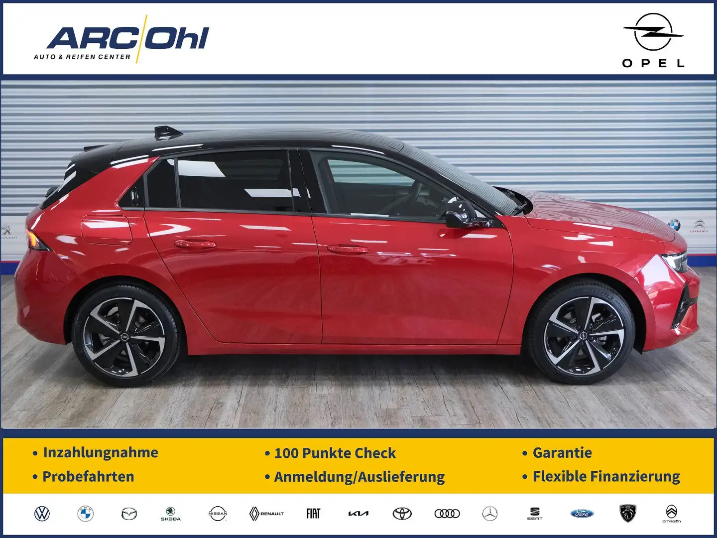 Opel Astra L 1.2 GS *NAVI-PRO/SHZ/PDC/360/AHK* Rouge - 1