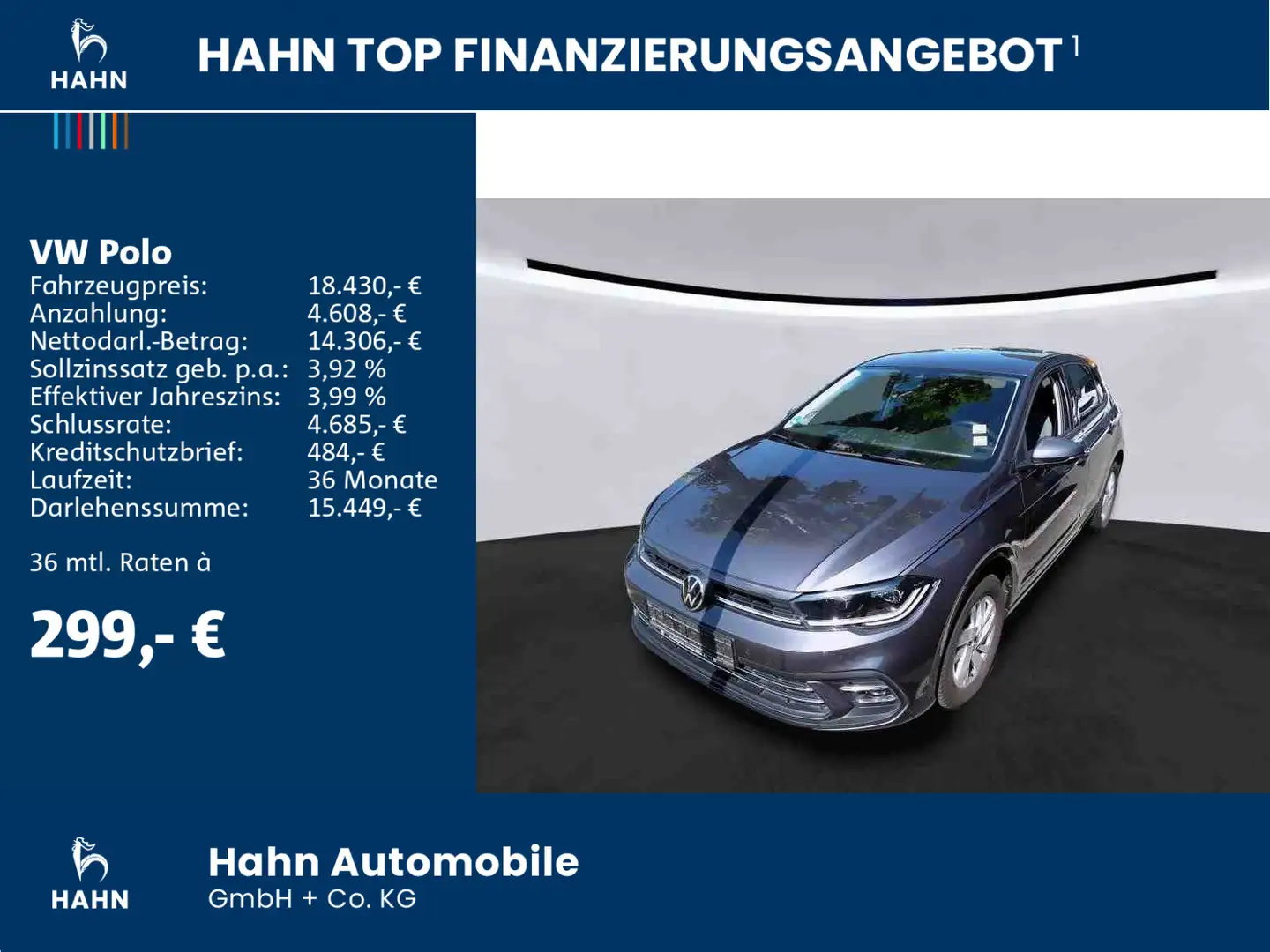 Volkswagen Polo 1.0TSI Style Matrix Navi-Vorb. PDC Sitzheiz Grau - 2