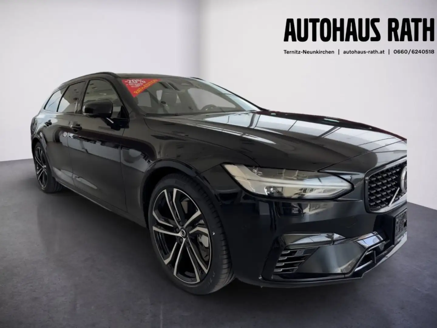 Volvo V90 Ultra, T6 AWD Plug-in Hybrid, Elektrisch/Benzin, D Schwarz - 2