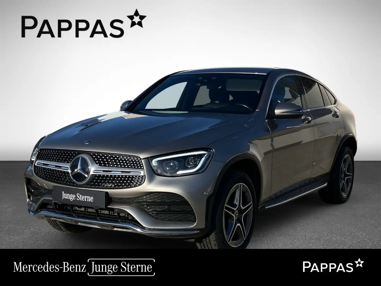 Mercedes-Benz GLC 300 de 4M Coupé AHK PTS Navi Cam SHZ Stdhz Silber - 1