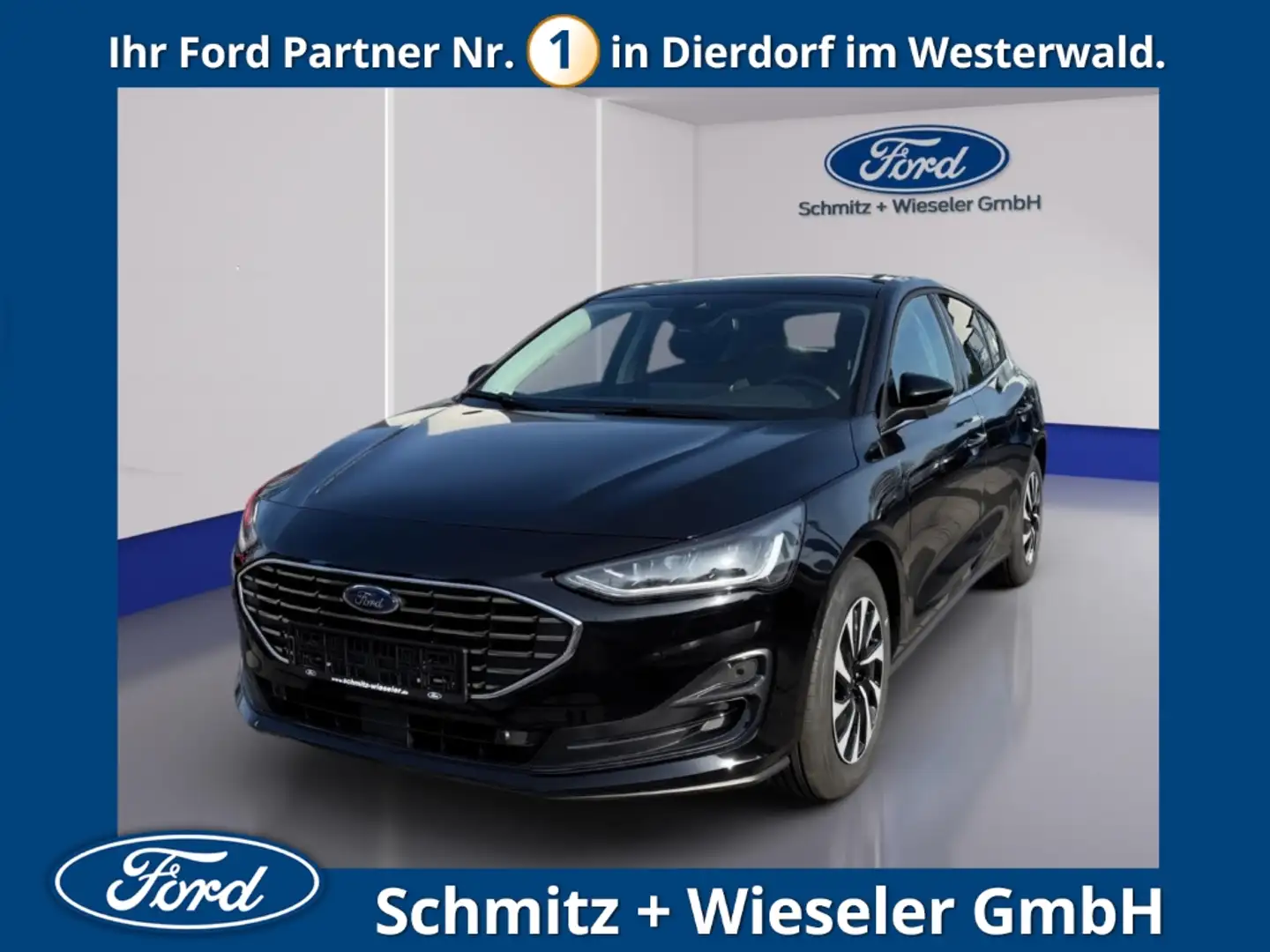 Ford Focus Titanium  155PS Autom. Panoramadach Sitzh. Schwarz - 1