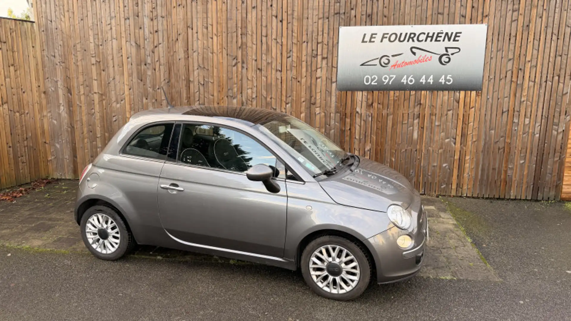 Fiat 500C 1.2 8V 69CH CLUB Gris - 2