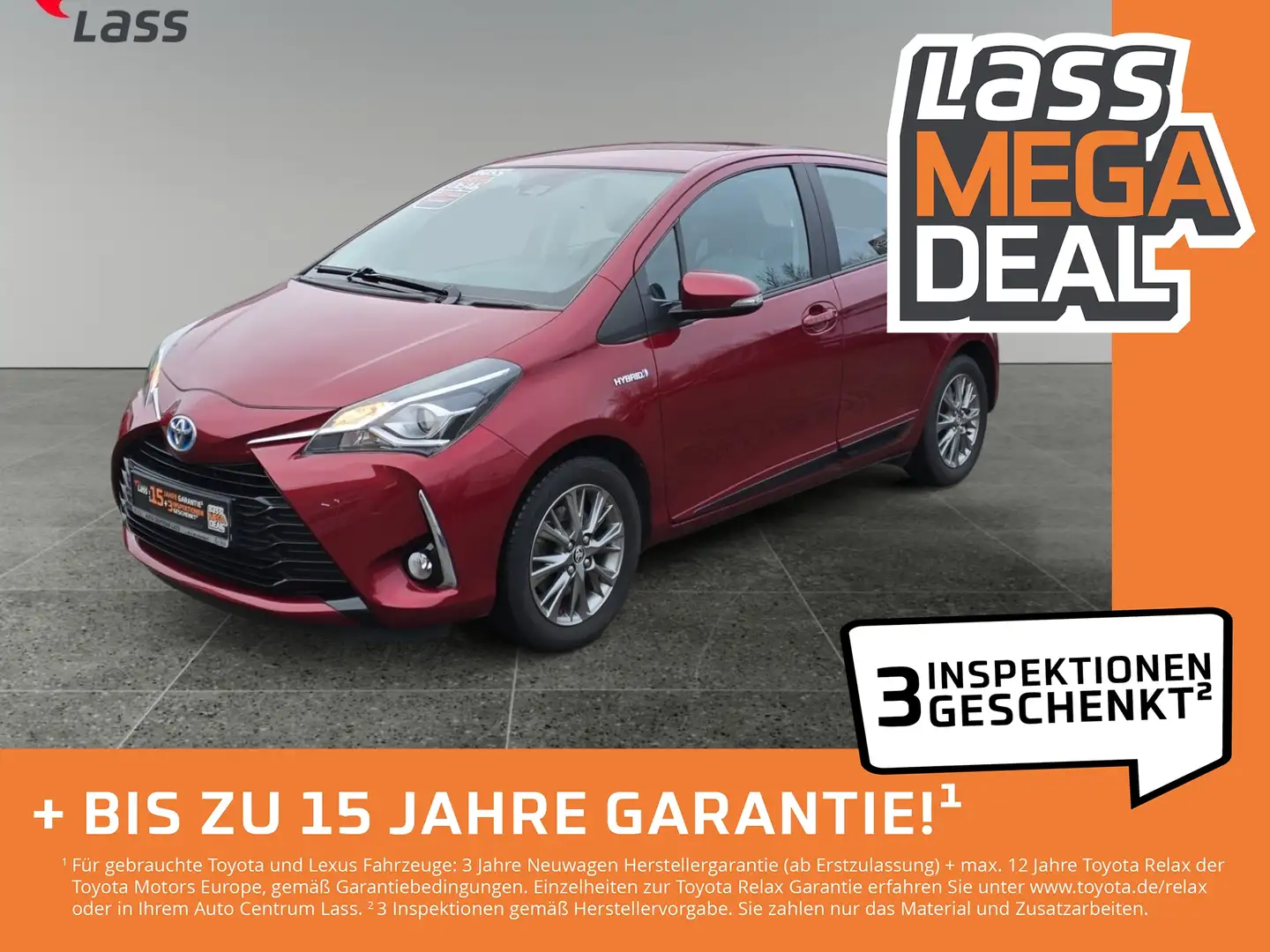 Toyota Yaris 1.5 Hybrid Comfort Kamera+Klimaauto+LM+ Roşu - 1